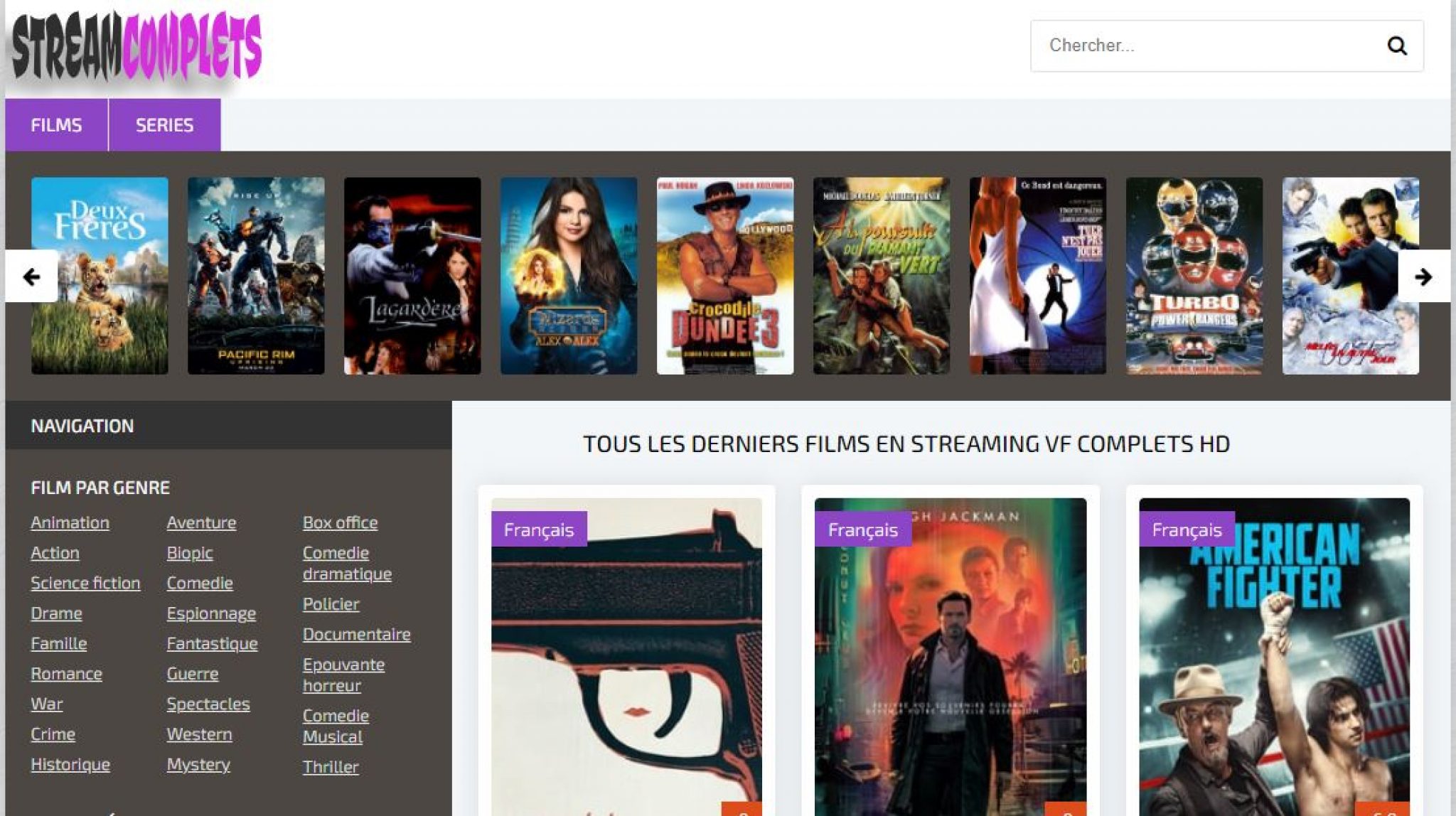 Site De Streaming Films Et Séries streamcomplets : site de streaming films, séries et mangas