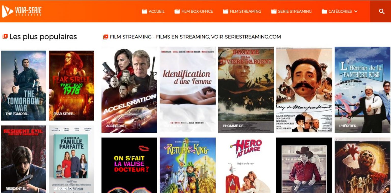 voirseriestreaming.com, meilleur site de streaming series